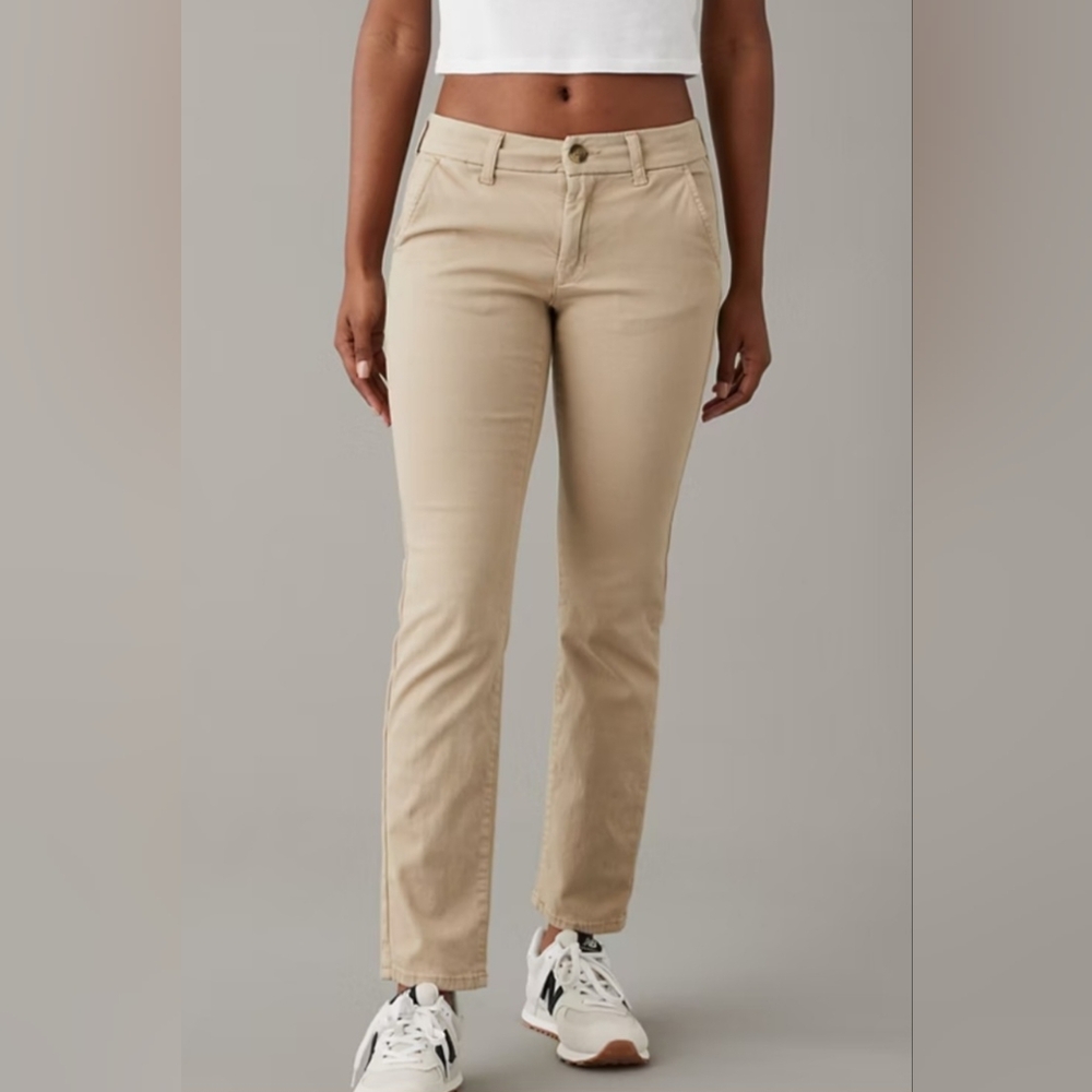 American Eagle Super Stretch khaki jeans